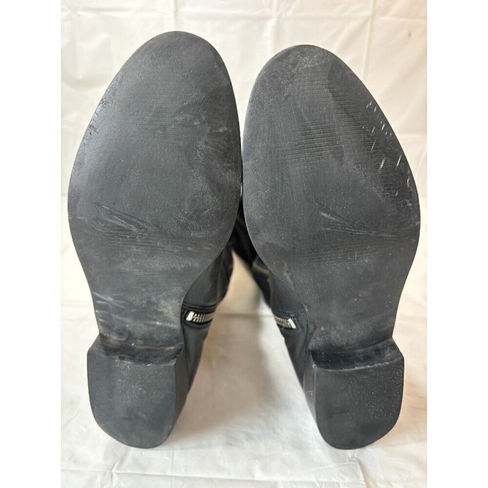 Michael Kors Bromley Side Zip Leather Boots Black Women Sz 7 M - Picture 12 of 15